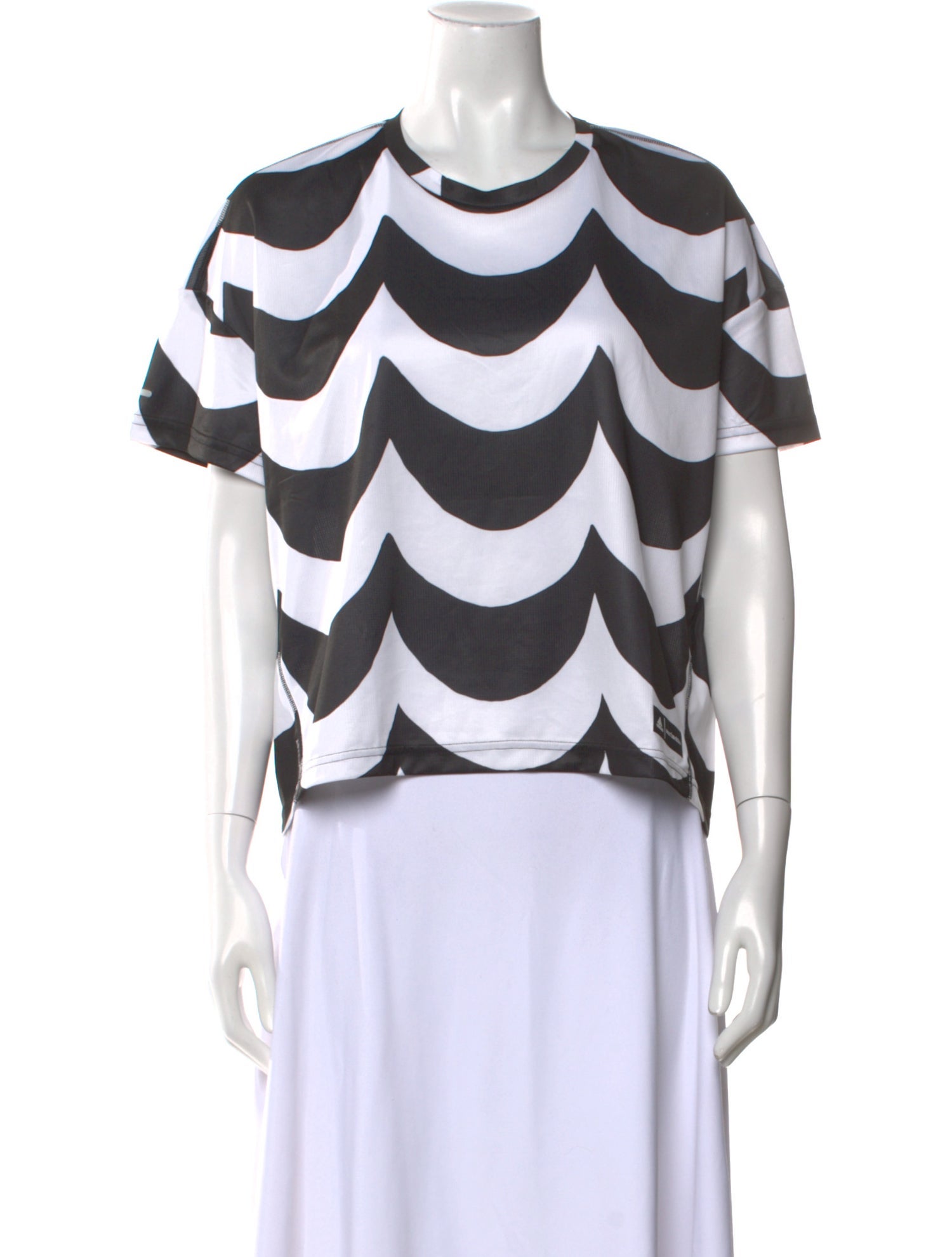 Adidas x Marimekko Striped Crew Neck Crop Top w/ Tags