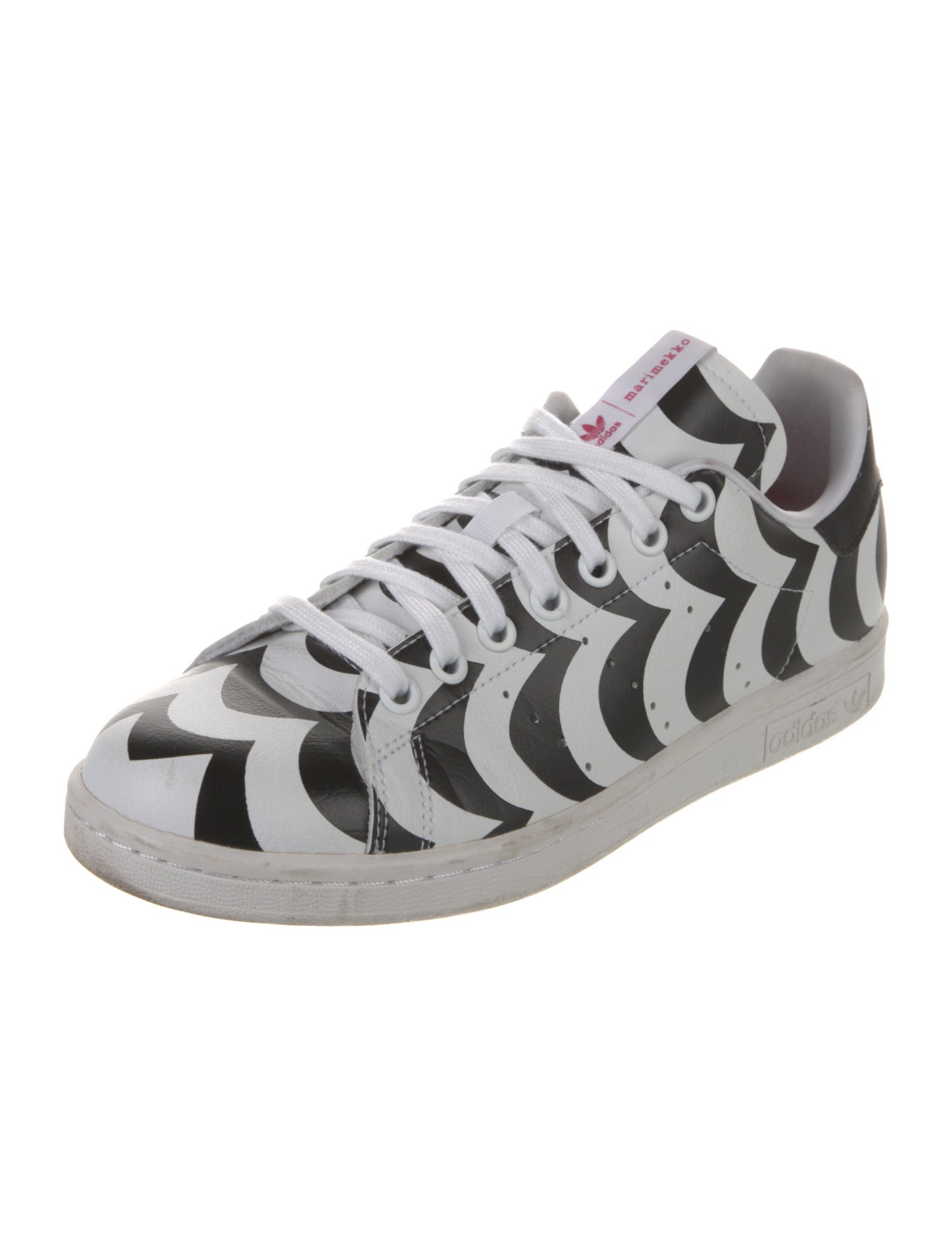 Adidas x Marimekko Leather Striped Sneakers