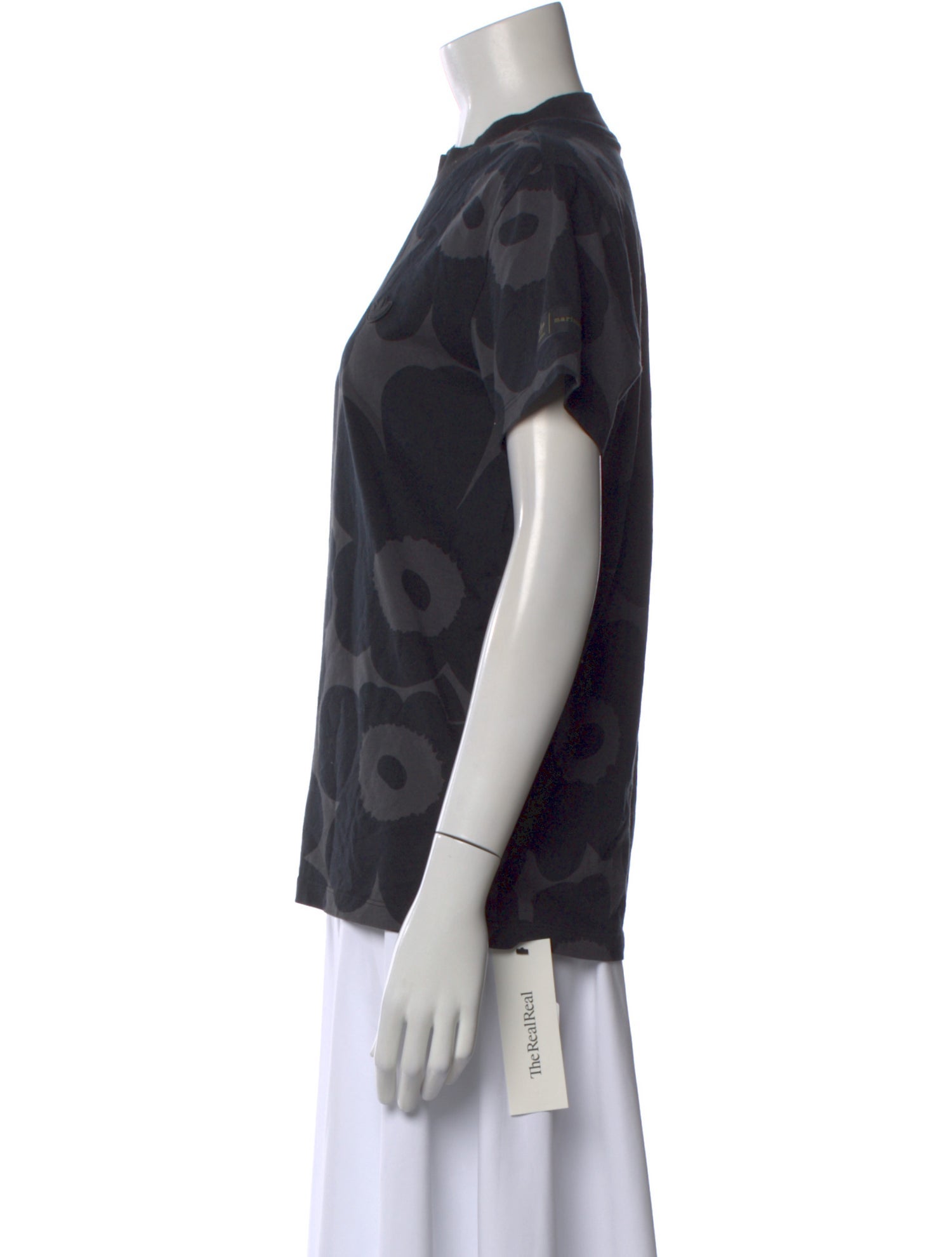 Adidas x Marimekko Floral Print Mock Neck T-Shirt