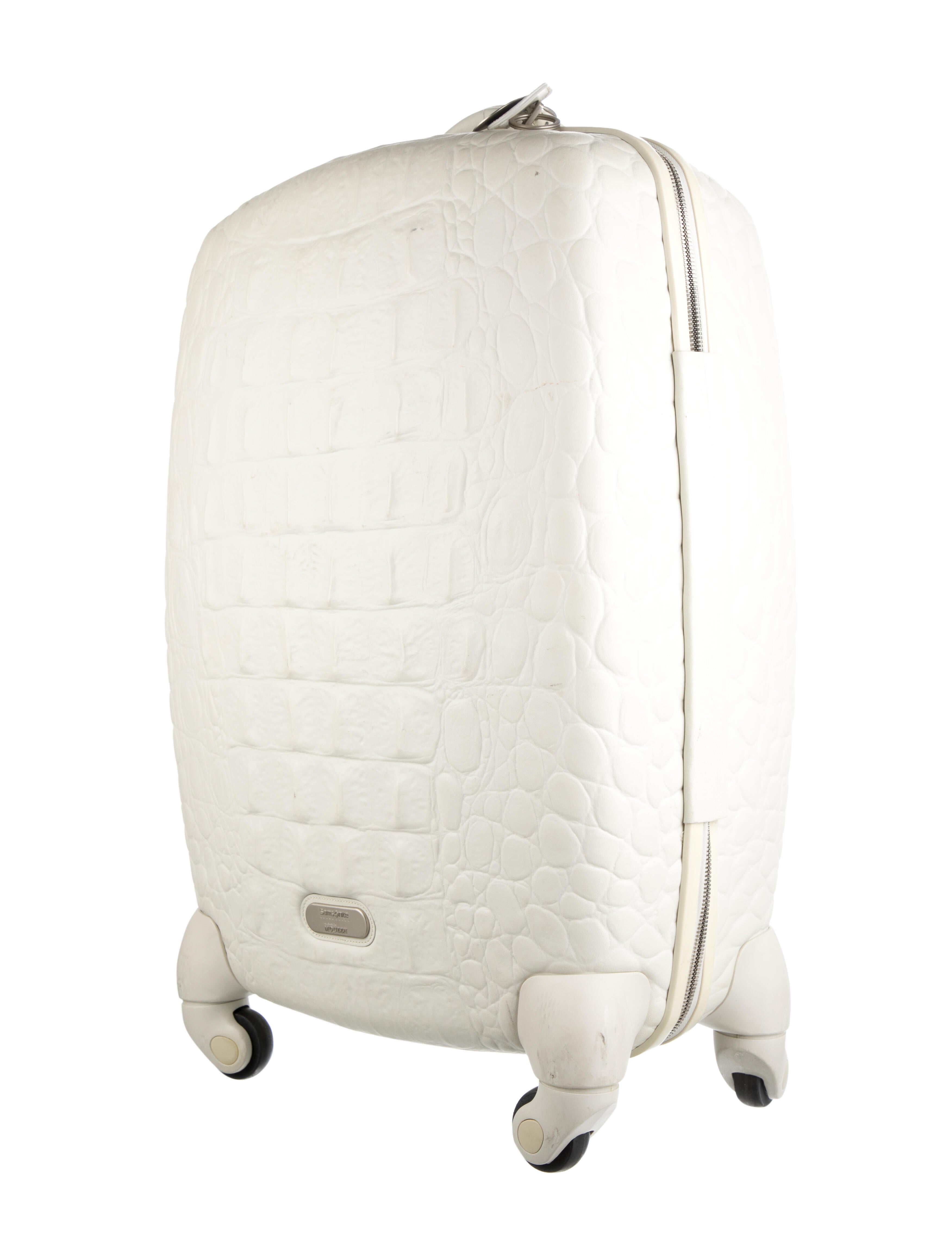 Alexander McQueen x Samsonite Crocodile Trolley Upright CarryOn