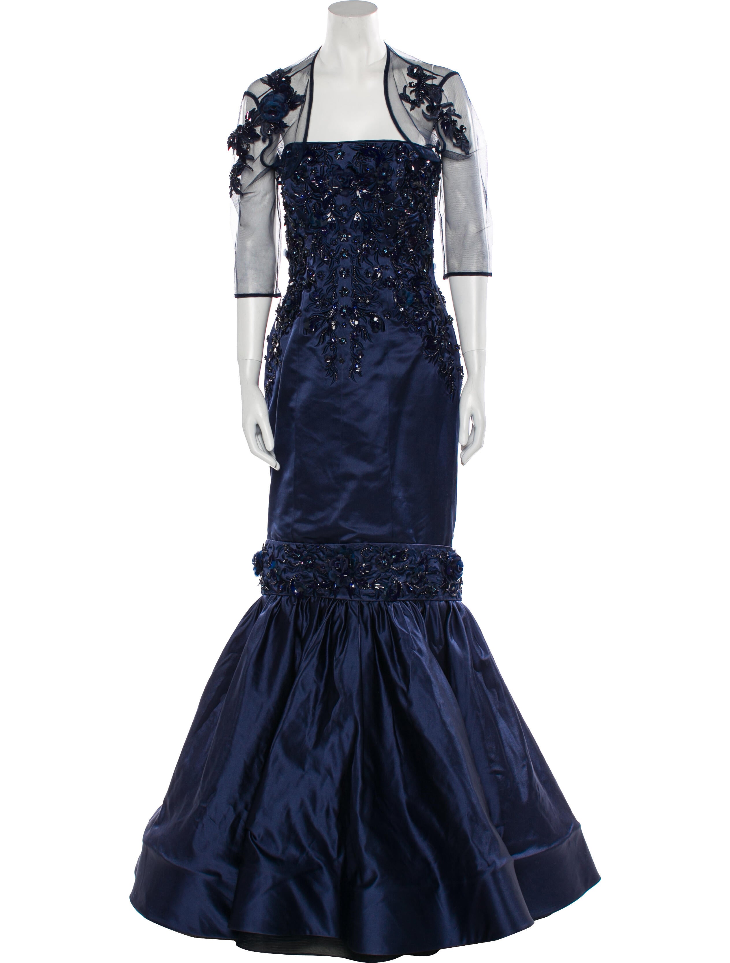 Alex Teih Square Neckline Long Dress 