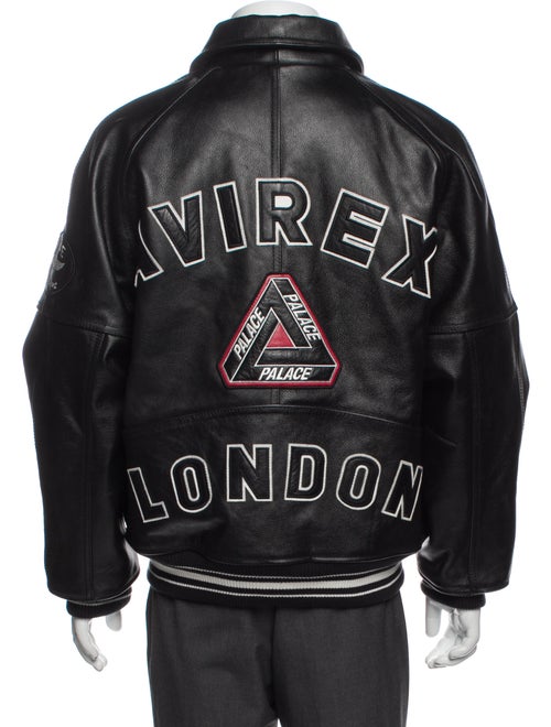 Avirex x Palace Leather Varsity Jacket