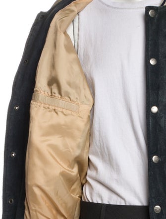 Avirex Leather Graphic Print Varsity Jacket