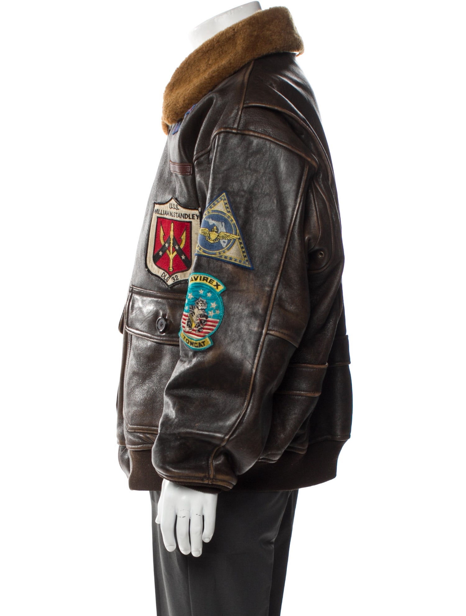Avirex "Top Gun" G-1 Leather Moto Jacket