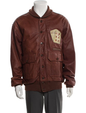 Avirex Late 2000's - Early 2010's Leather Utility Jacket