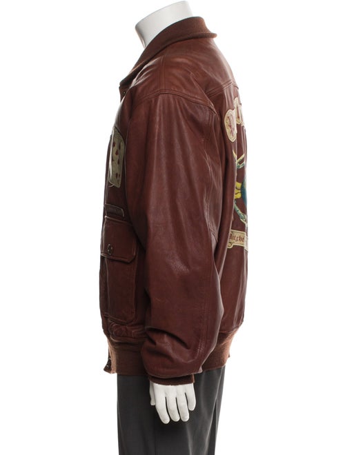 Avirex Late 2000's - Early 2010's Leather Utility Jacket