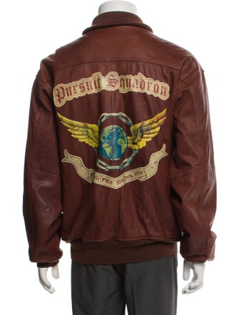 Avirex Late 2000's - Early 2010's Leather Utility Jacket