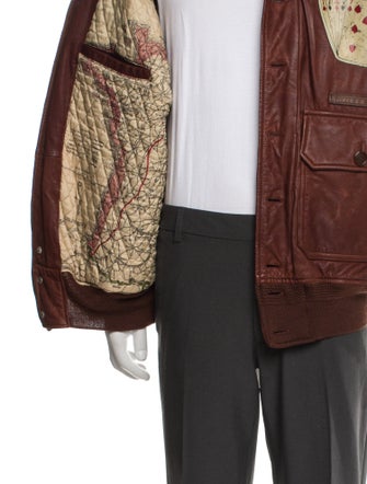 Avirex Late 2000's - Early 2010's Leather Utility Jacket