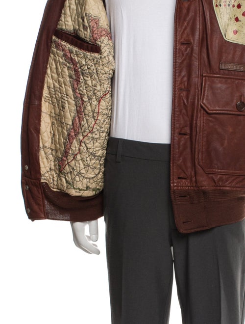 Avirex Late 2000's - Early 2010's Leather Utility Jacket