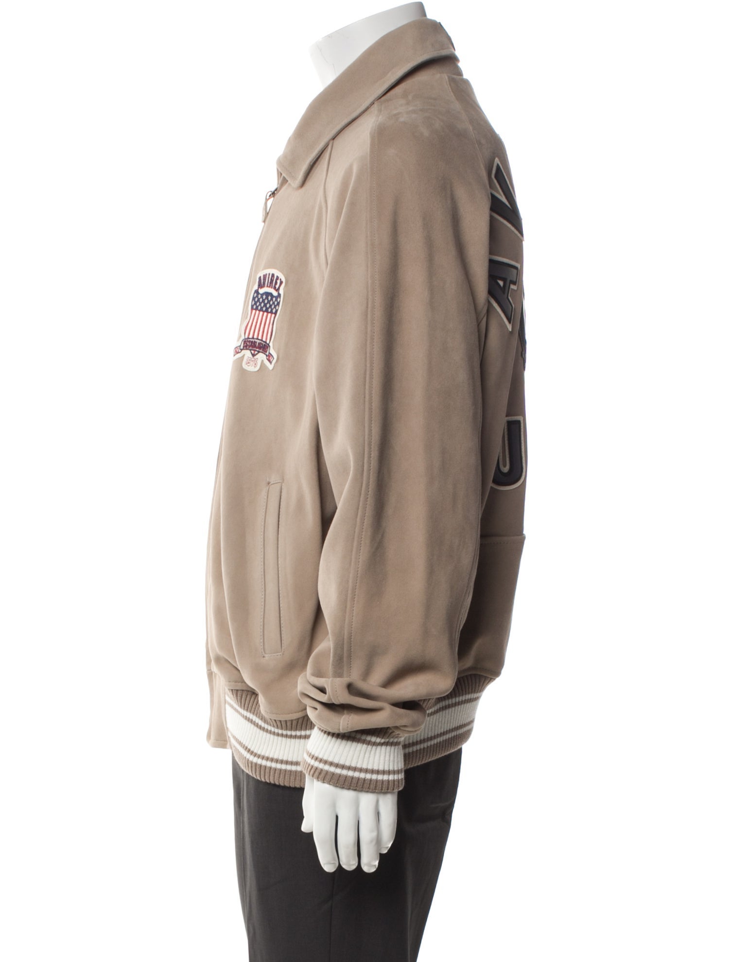 Avirex 'Icon' Lamb Leather Bomber Jacket w/ Tags