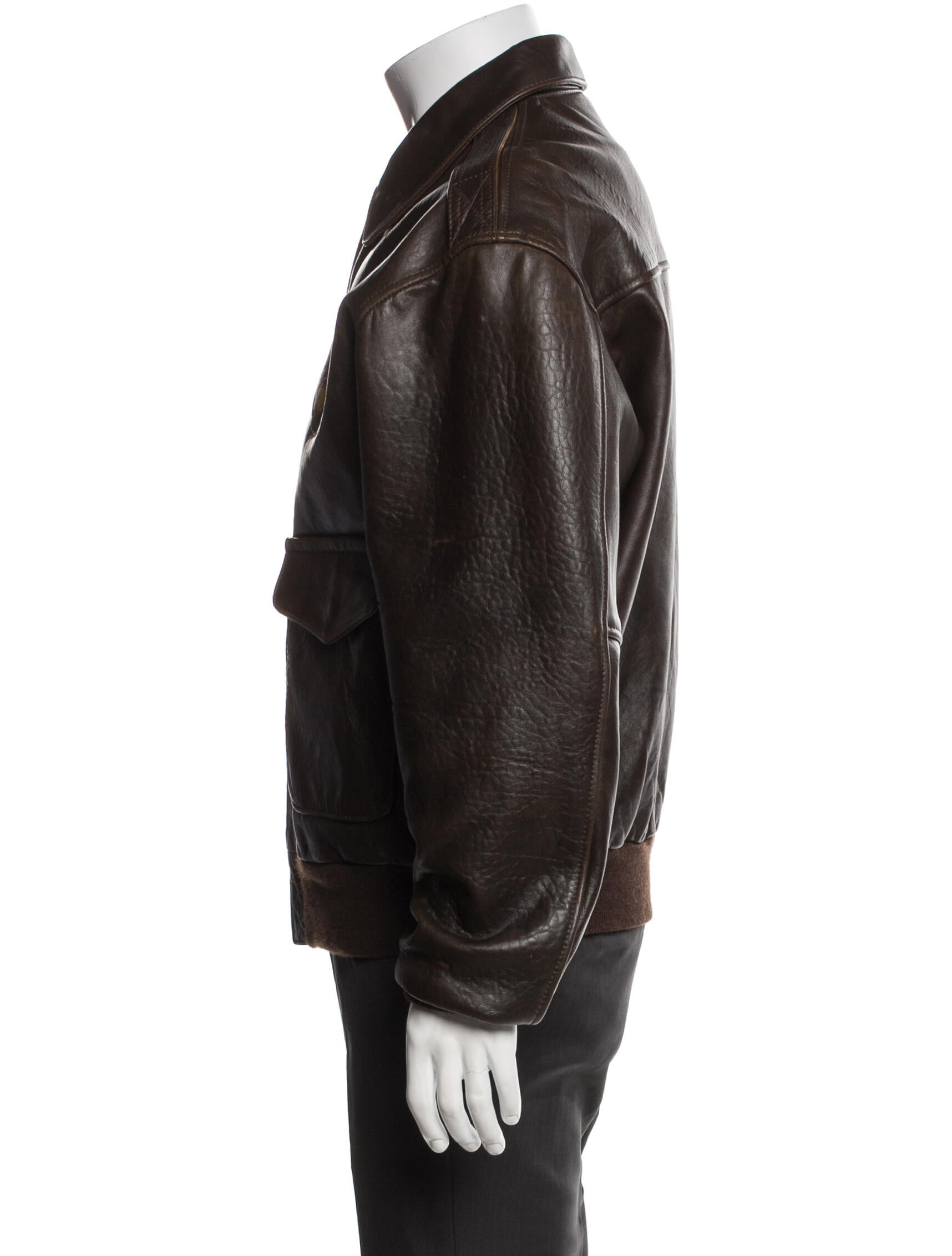 Avirex Leather Utility Jacket