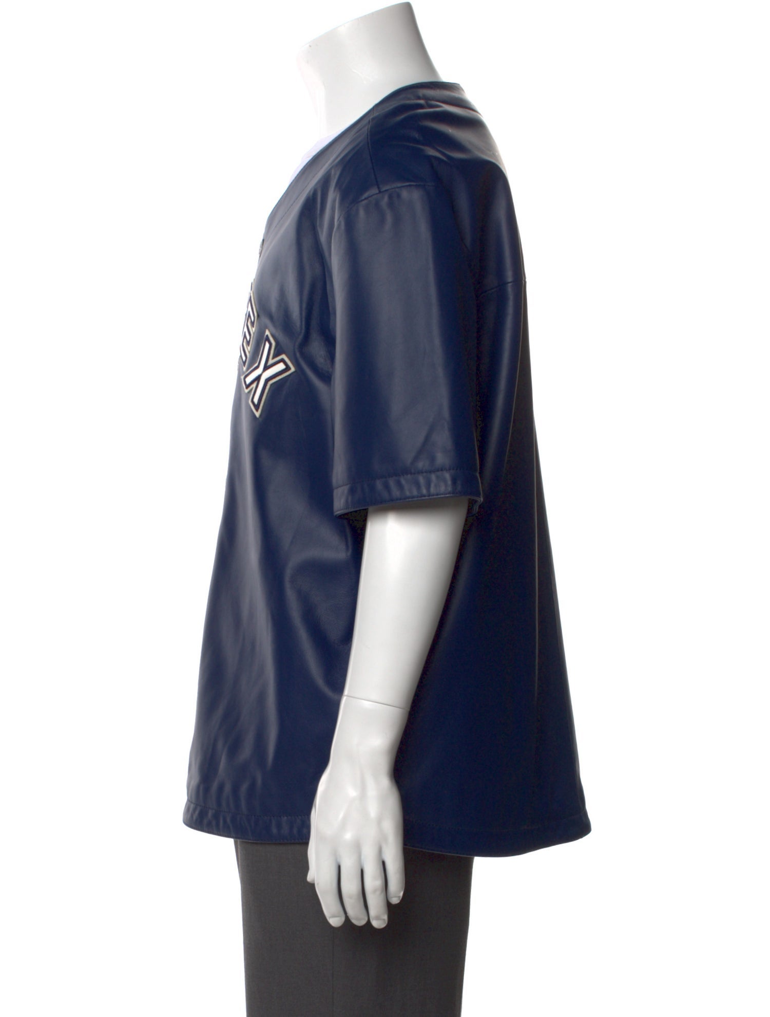 Avirex Lamb Leather Graphic Print Shirt