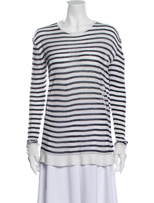 Alexanderwang.T Striped Crew Neck T-Shirt Black