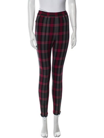 Alexanderwang.T Pants Plaid Print Skinny Leg US 0 | XS
