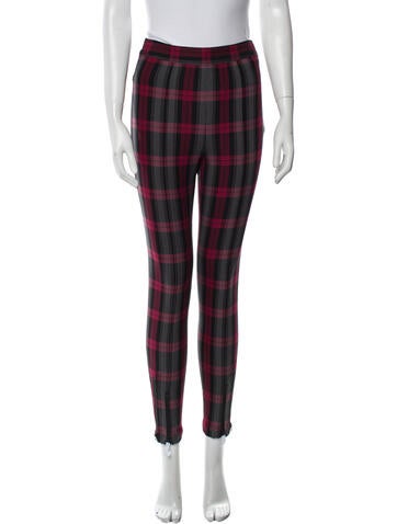 Alexanderwang.T Pants Plaid Print Skinny Leg US 0 | XS