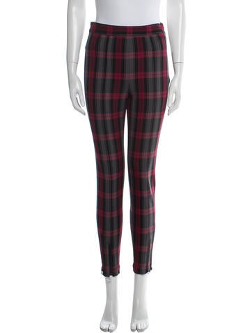 Alexanderwang.T Pants Plaid Print Skinny Leg US 0 | XS