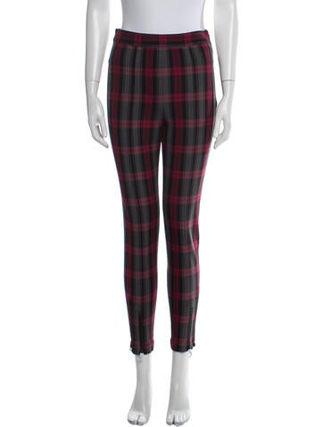 Alexanderwang.T Pants Plaid Print Skinny Leg US 2 | XS