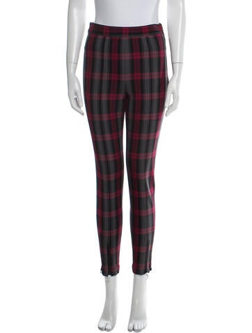 Alexanderwang.T Pants Plaid Print Skinny Leg US 2` | XS