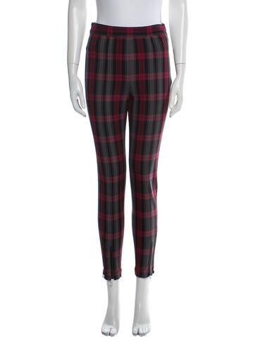 Alexanderwang.T Pants Plaid Print Skinny Leg us 0 | XS