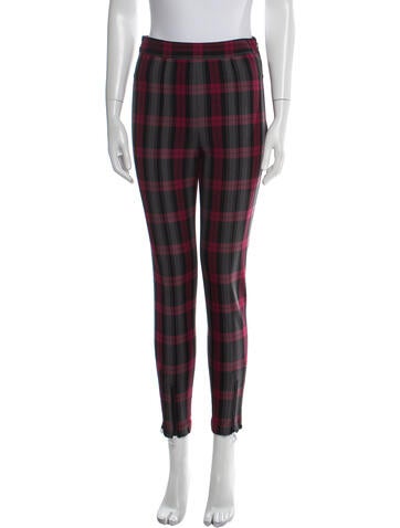 Alexanderwang.T Pants Plaid Print Skinny Leg US 0 | XS
