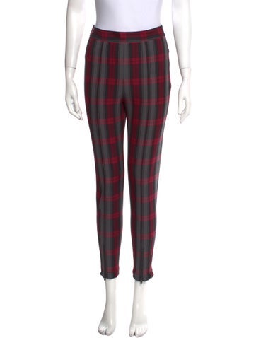 Alexanderwang.T Pants Plaid Print Skinny Leg S