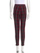 Alexanderwang.T Plaid Print Skinny Leg Pants