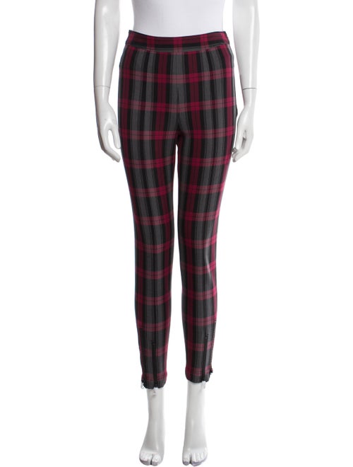 Alexanderwang.T Plaid Print Skinny Leg Pants