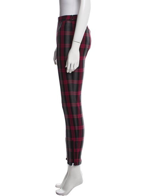 Alexanderwang.T Plaid Print Skinny Leg Pants