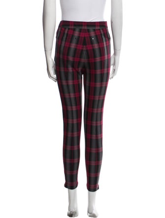 Alexanderwang.T Plaid Print Skinny Leg Pants