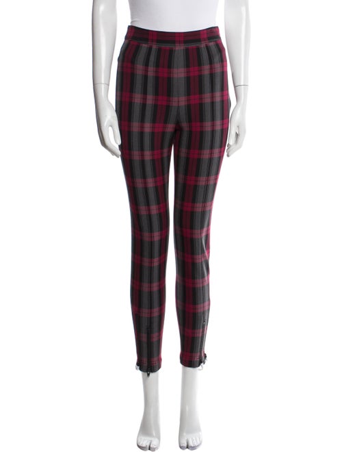 Alexanderwang.T Plaid Print Skinny Leg Pants