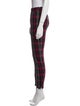 Alexanderwang.T Plaid Print Skinny Leg Pants