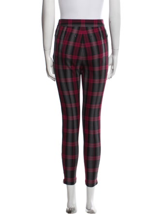 Alexanderwang.T Plaid Print Skinny Leg Pants