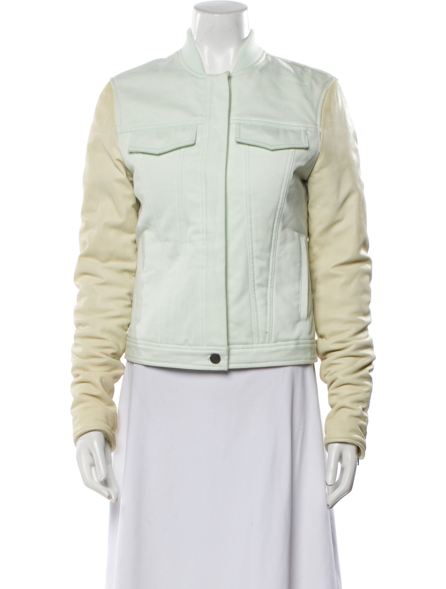 Alexanderwang.T Colorblock Pattern Bomber Jacket