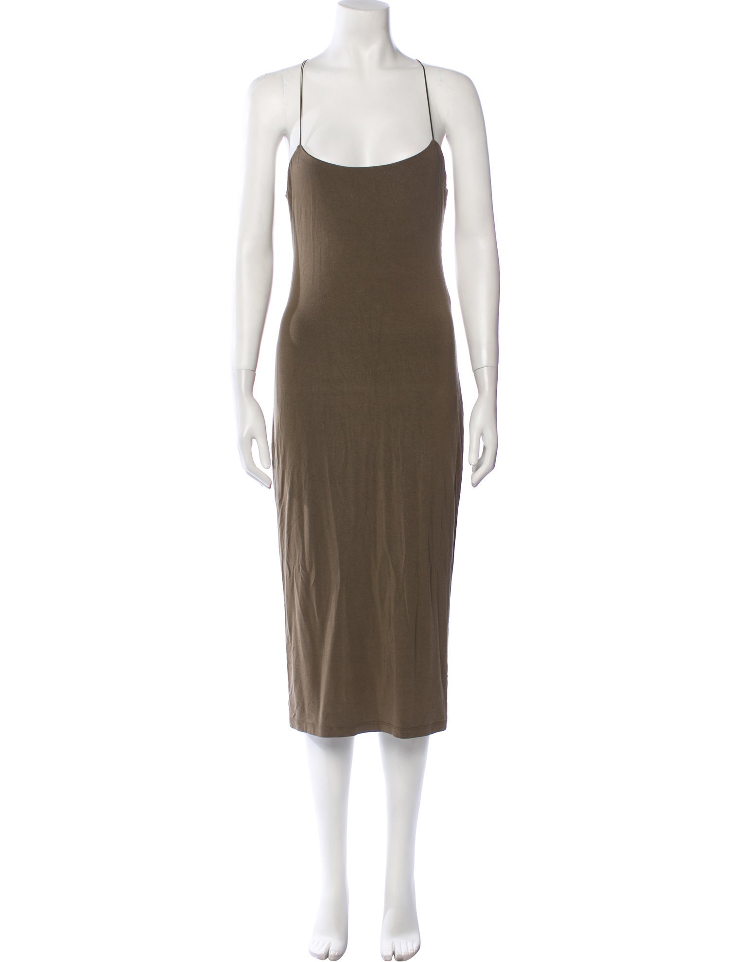 Alexanderwang.T Square Neckline Midi Length Dress