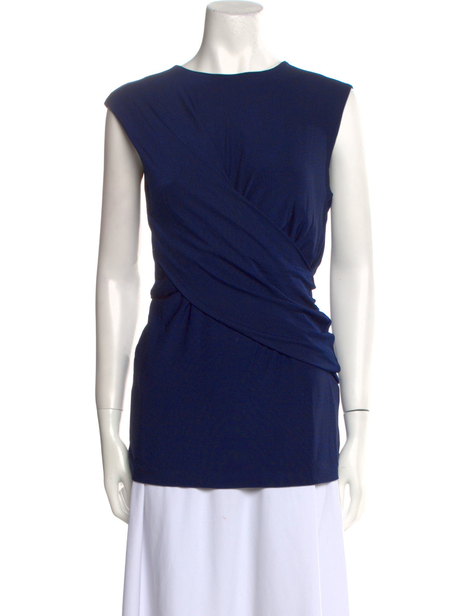 Alexanderwang.T Bateau Neckline Sleeveless Top