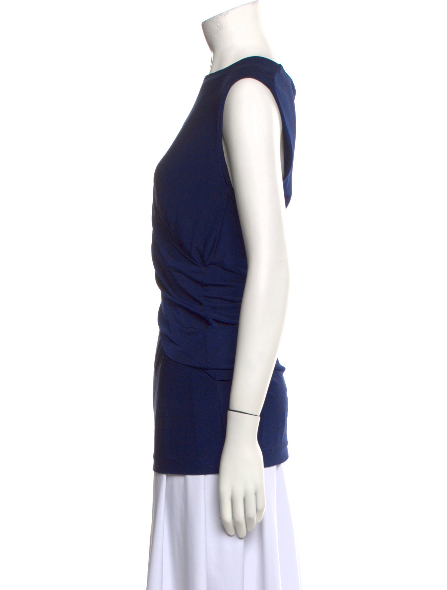 Alexanderwang.T Bateau Neckline Sleeveless Top