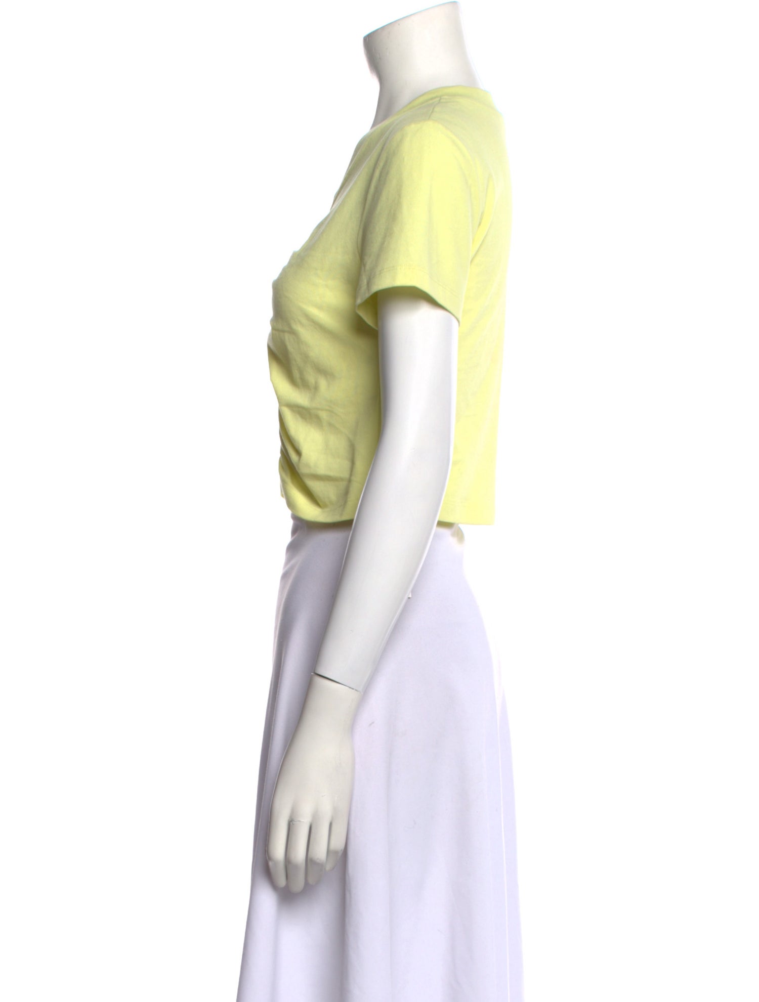 Alexanderwang.T V-Neck Short Sleeve Crop Top