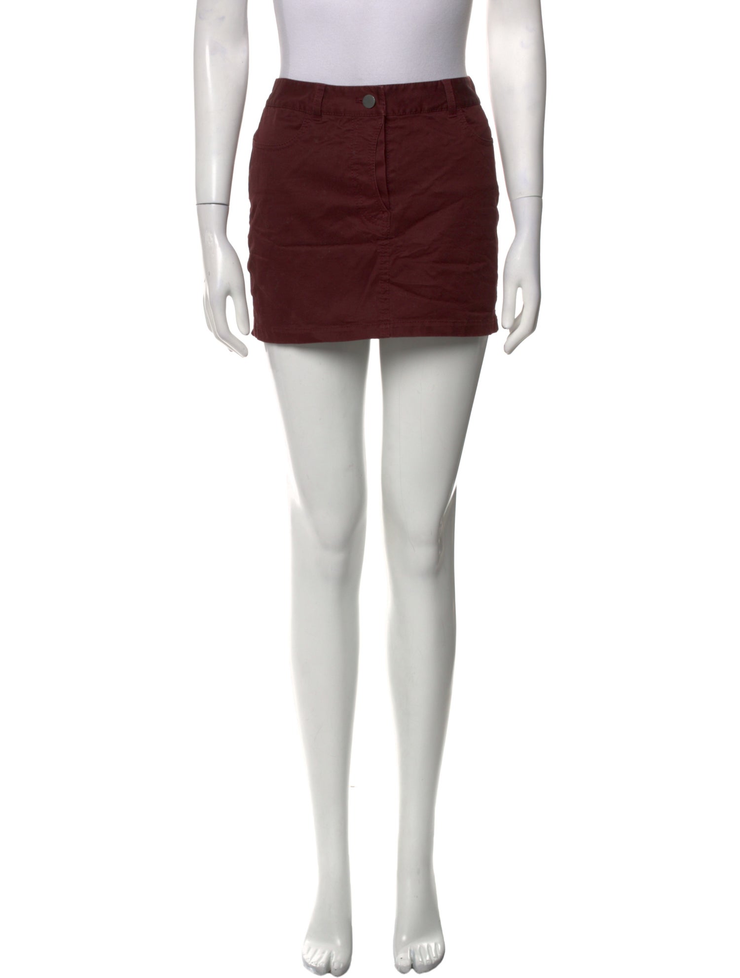 Alexanderwang.T Leather Trim Embellishment Mini Skirt