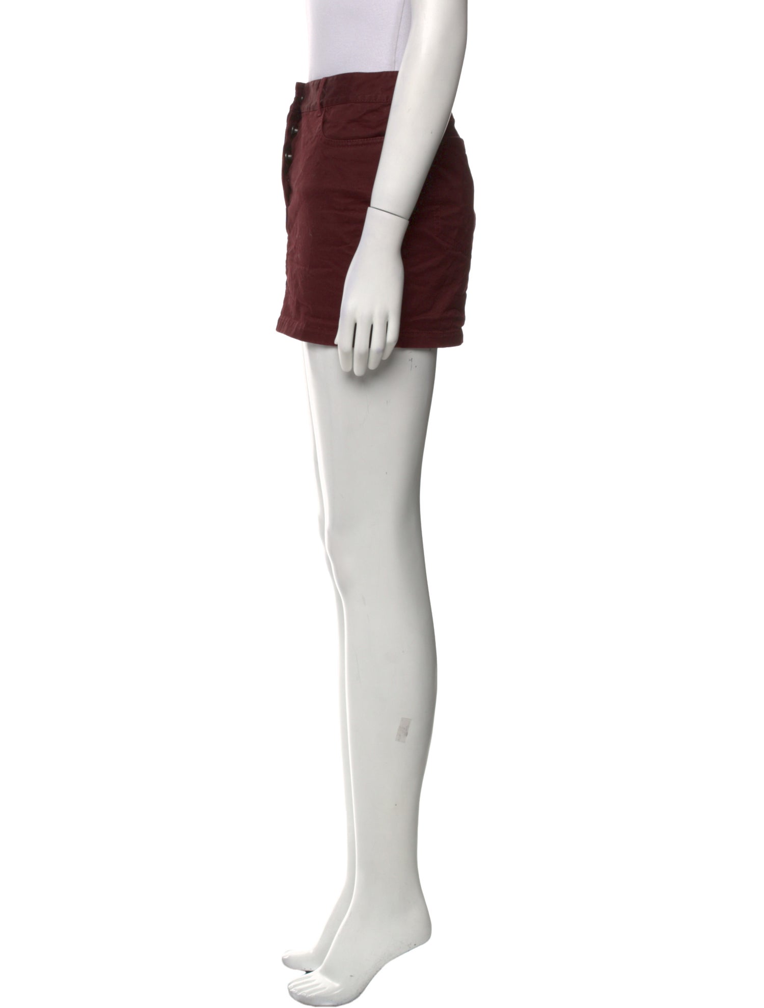 Alexanderwang.T Leather Trim Embellishment Mini Skirt