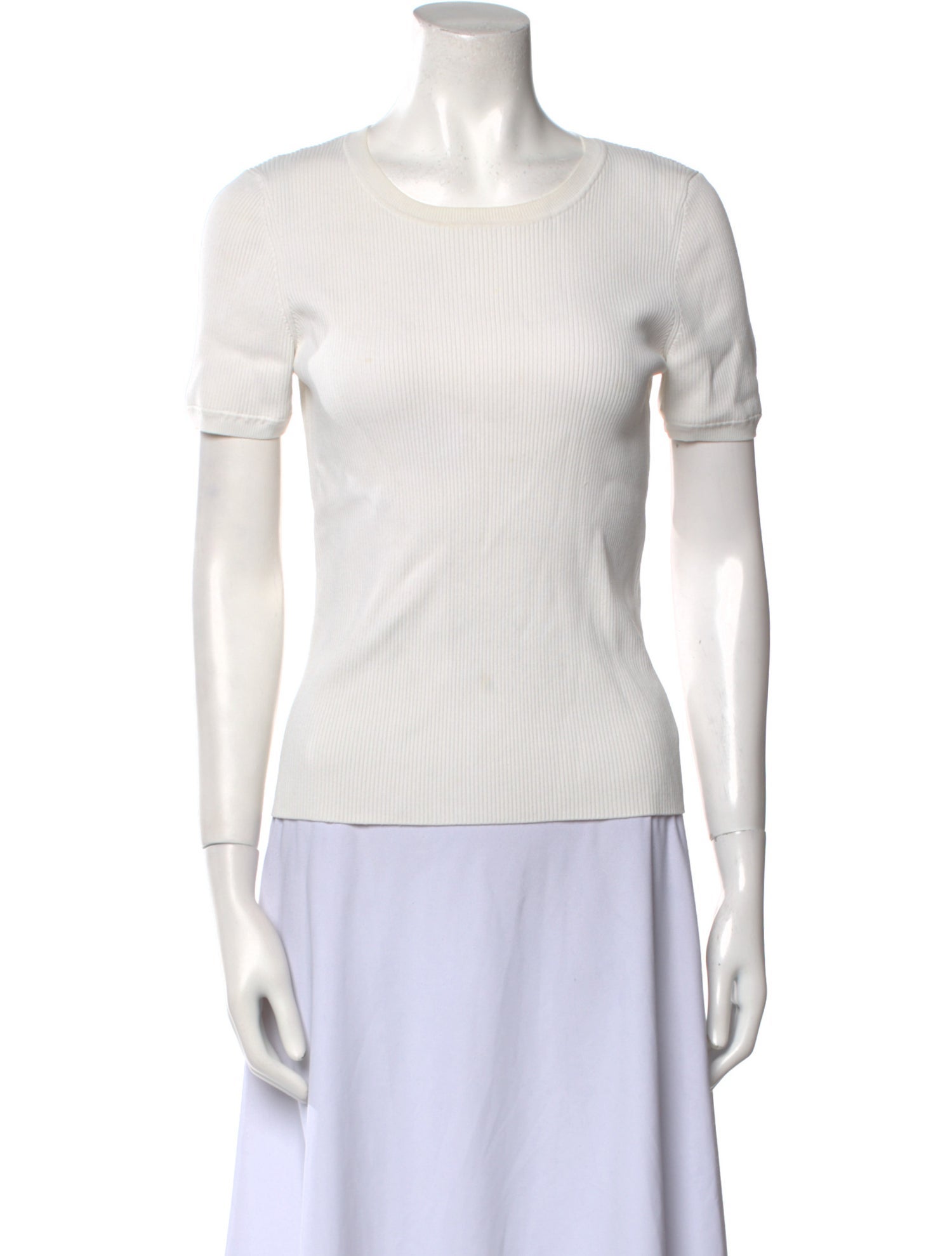 Alexanderwang.T Scoop Neck Short Sleeve Top