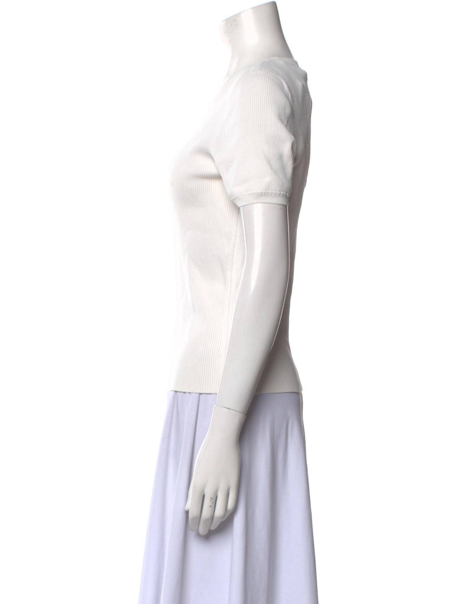 Alexanderwang.T Scoop Neck Short Sleeve Top