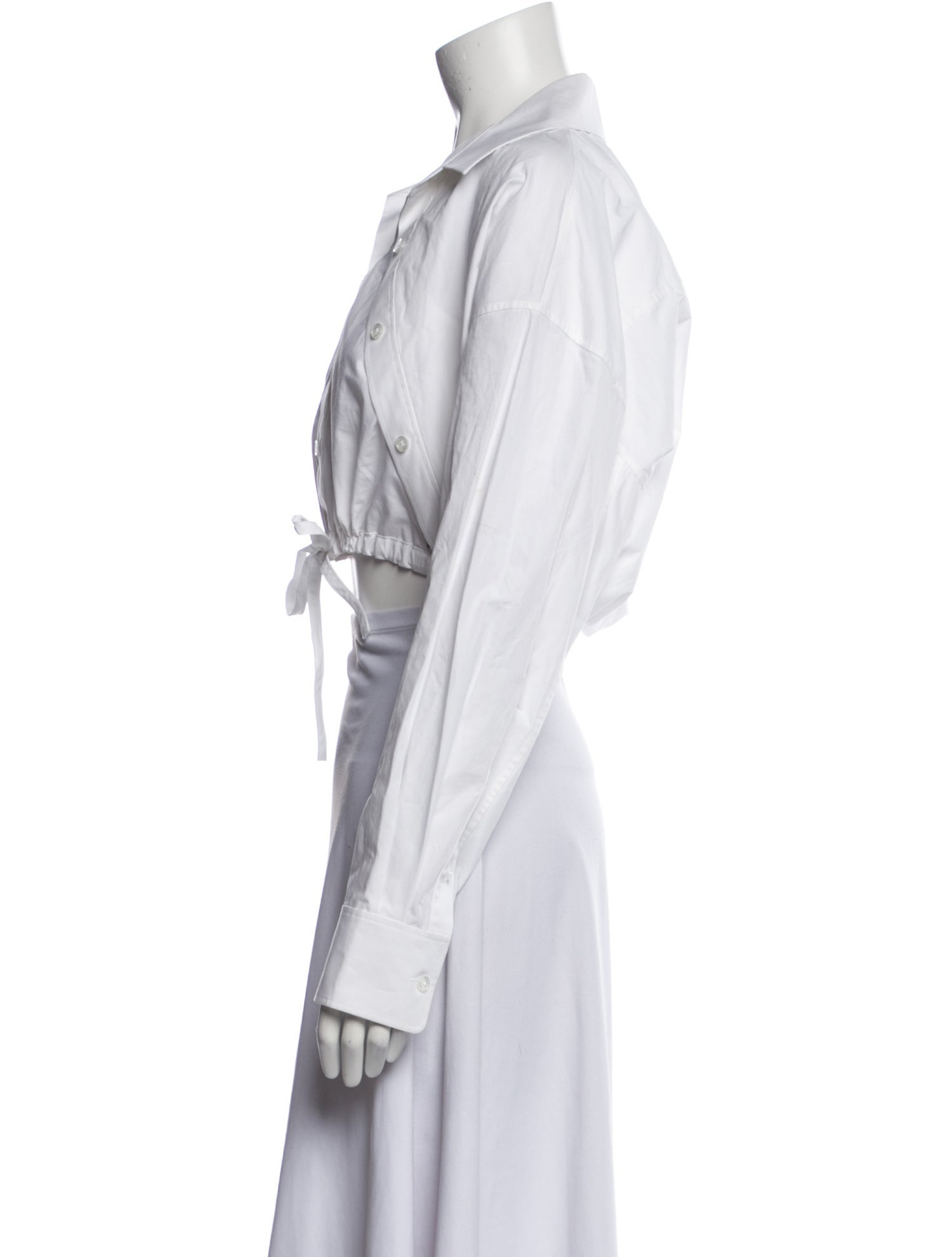 Alexanderwang.T Long Sleeve Crop Top