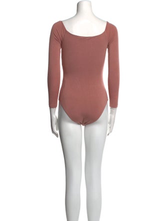 Alexanderwang.T V-Neck Three-Quarter Sleeve Bodysuit
