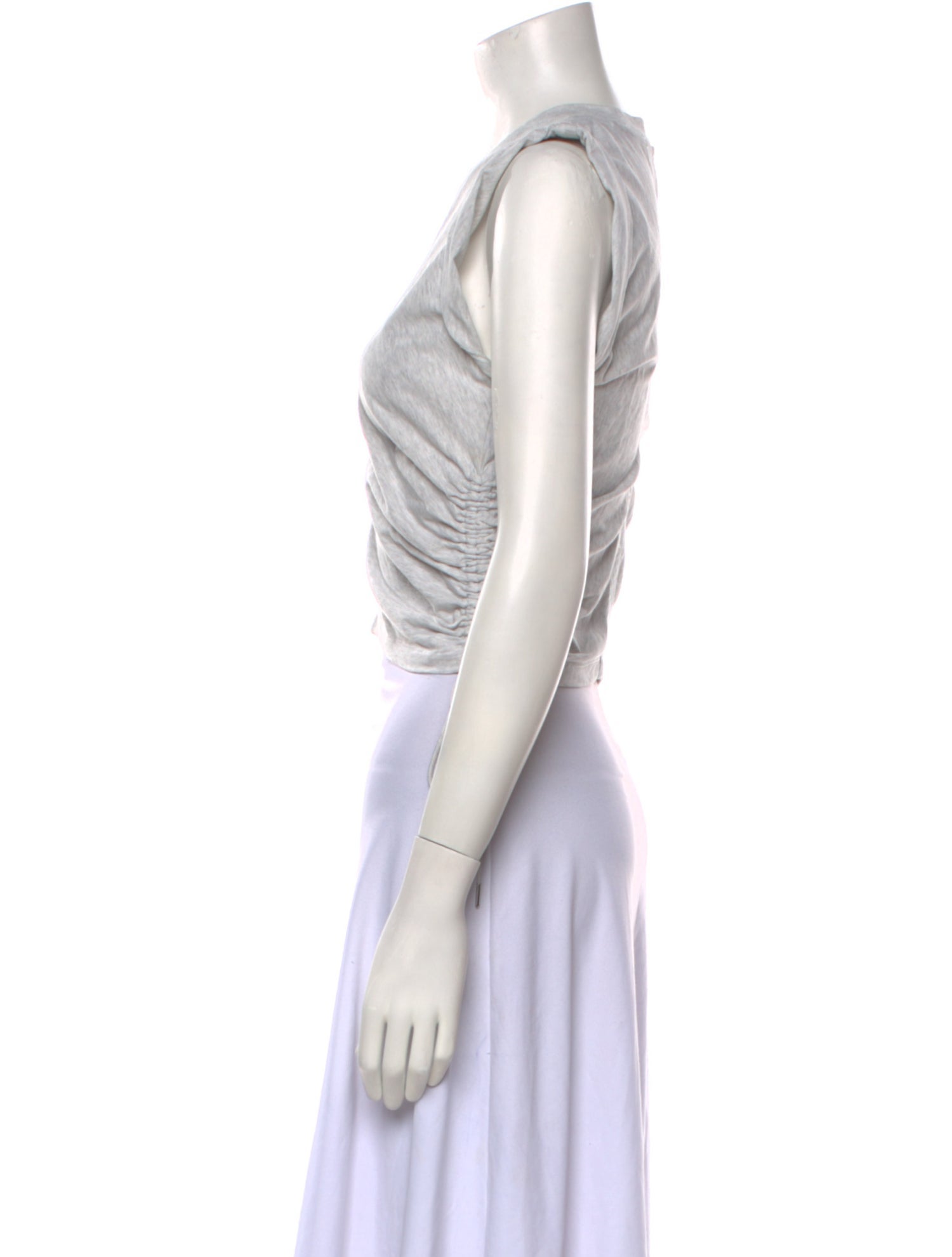 Alexanderwang.T Crew Neck Sleeveless Crop Top