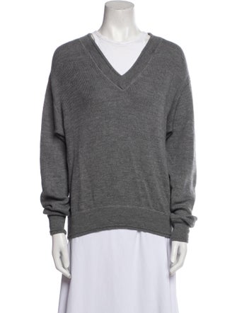 Alexanderwang.T Wool V-Neck Sweatshirt