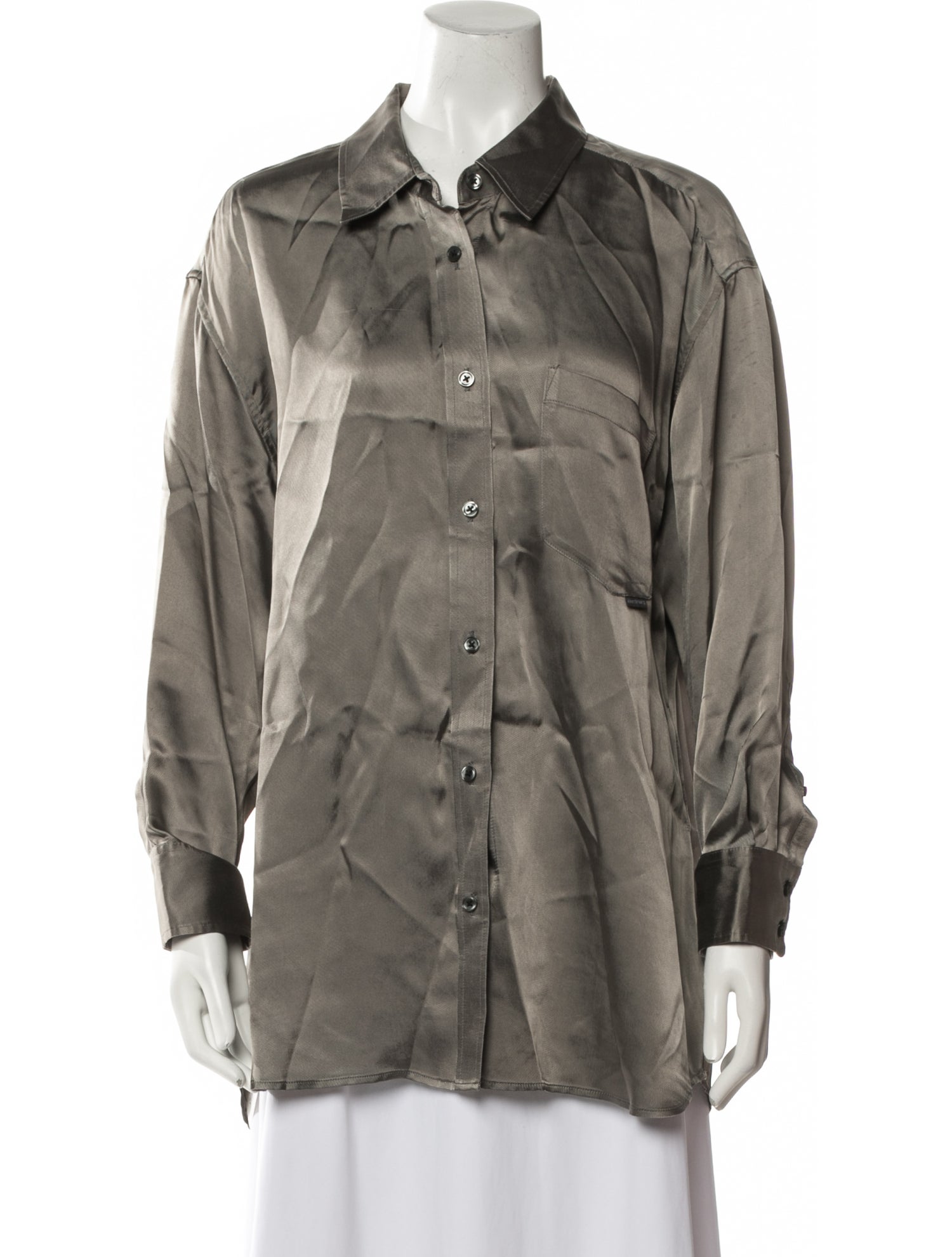 Alexanderwang.T Long Sleeve Button-Up Top