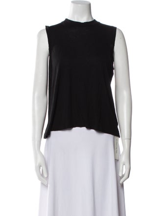 Alexanderwang.T Crew Neck Sleeveless Crop Top