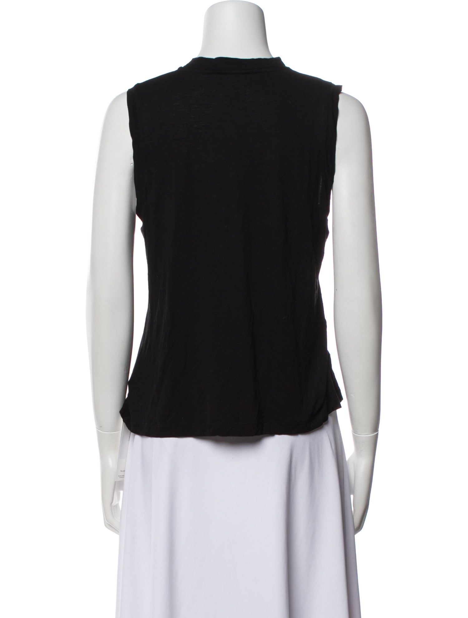 Alexanderwang.T Crew Neck Sleeveless Crop Top