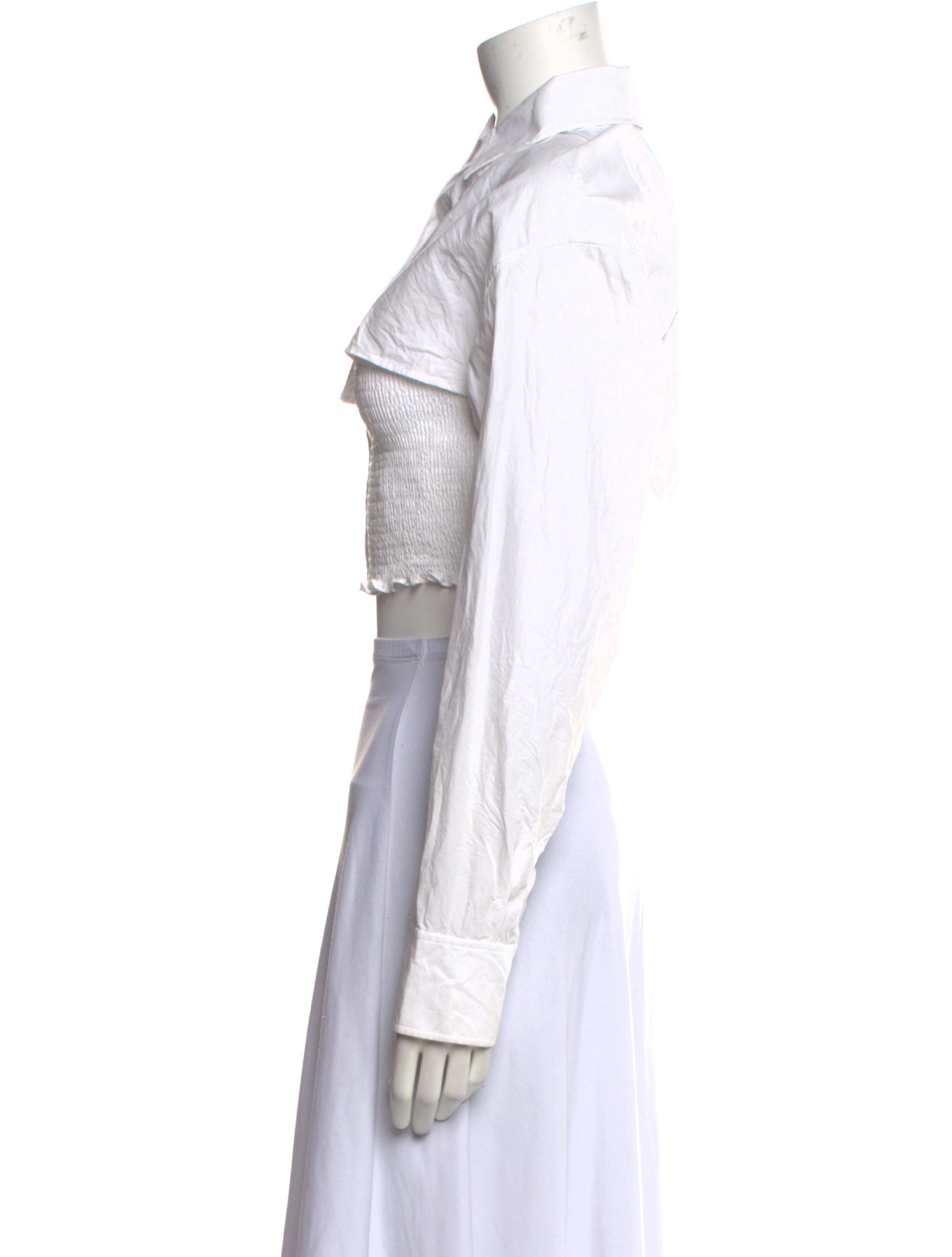 Alexanderwang.T Long Sleeve Crop Top