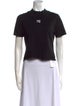 Alexanderwang.T Mock Neck Short Sleeve T-Shirt